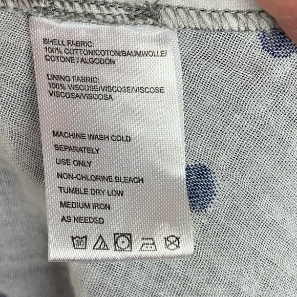 Anthropologie Isabella Sinclair Trovata Chambray Dress Size XS Polka Dot Boho - Picture 8 of 12